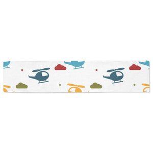 Colorful helicopter pattern Table Runner