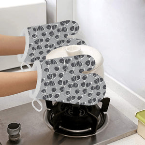 Sun Glasses Pattern Print Design 04 Heat Resistant Oven Mitts