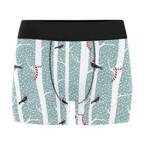 Crows christmas hat scarf Men's All Over Print Boxer Briefs Men's Underwear