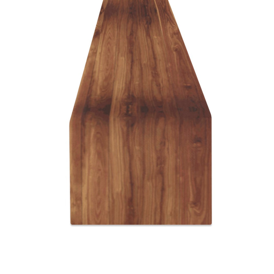 Wood Printed Pattern Print Design 04 Table Runner