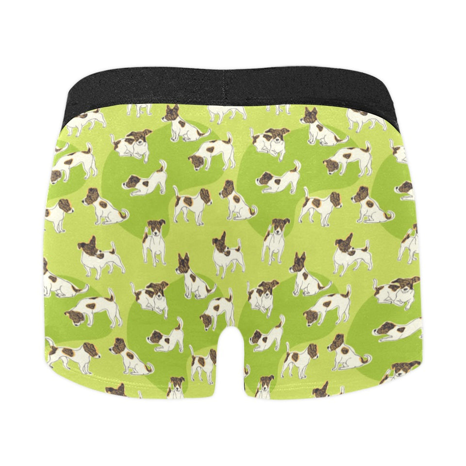 Jack Russel Pattern Print Design 01 Men's All Over Print Boxer Briefs Men's Underwear
