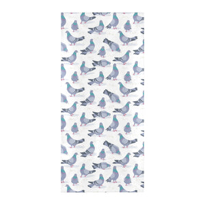 Pigeon Pattern Print Design 03 Beach Towel