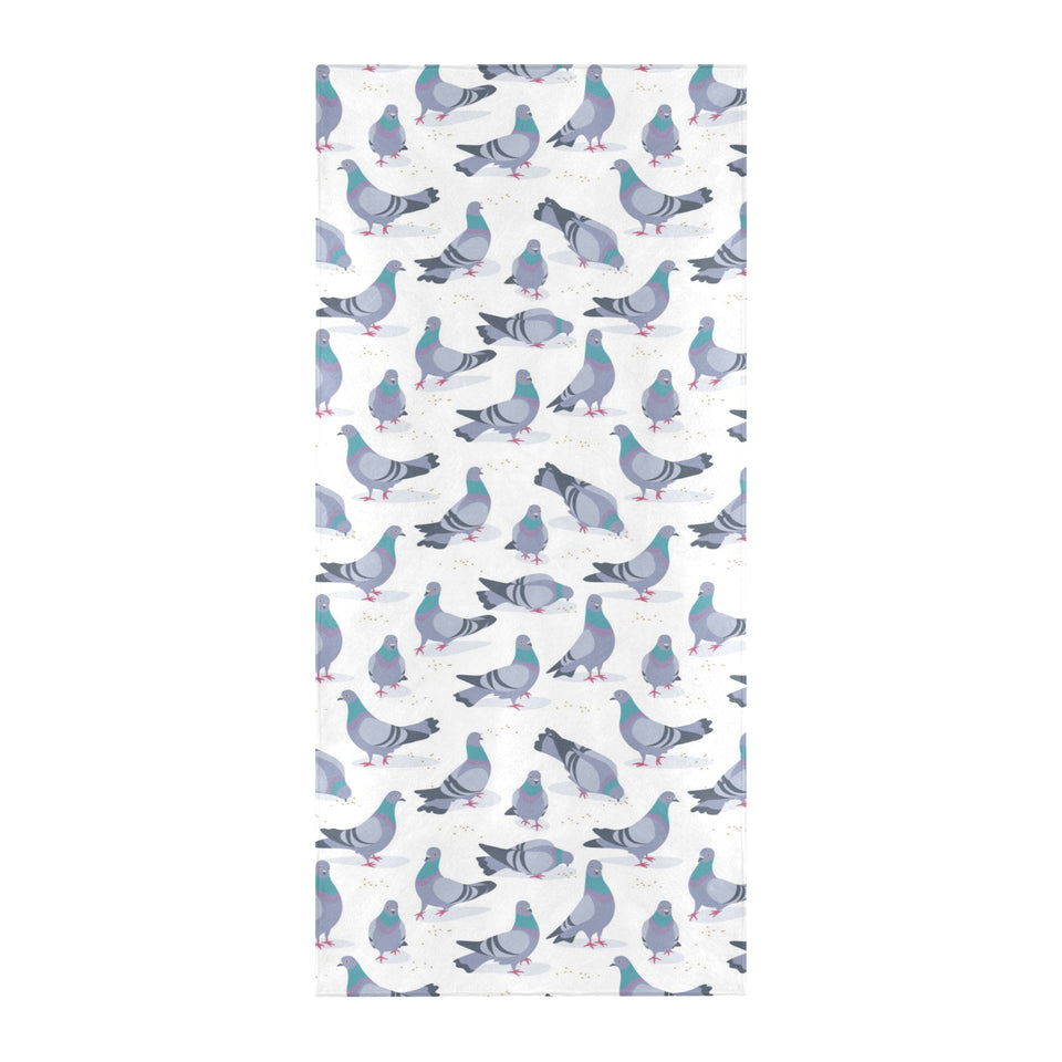 Pigeon Pattern Print Design 03 Beach Towel