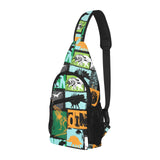dinosaurs print pattern All Over Print Chest Bag