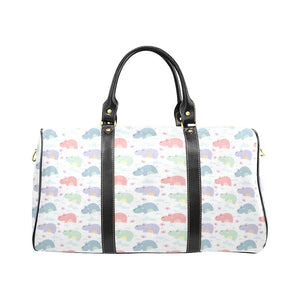 Hippopotamus Pattern Print Design 03 Travel Bag