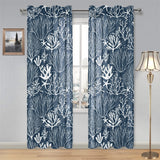 Coral Reef Pattern Print Design 05 Gauze Curtain