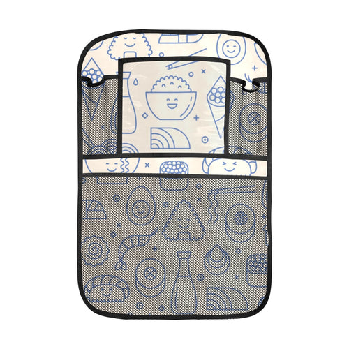 Cute sushi icon pattern Car Seat Back Organizer