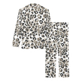 Leopard skin print pattern Women's Long Pajama Set