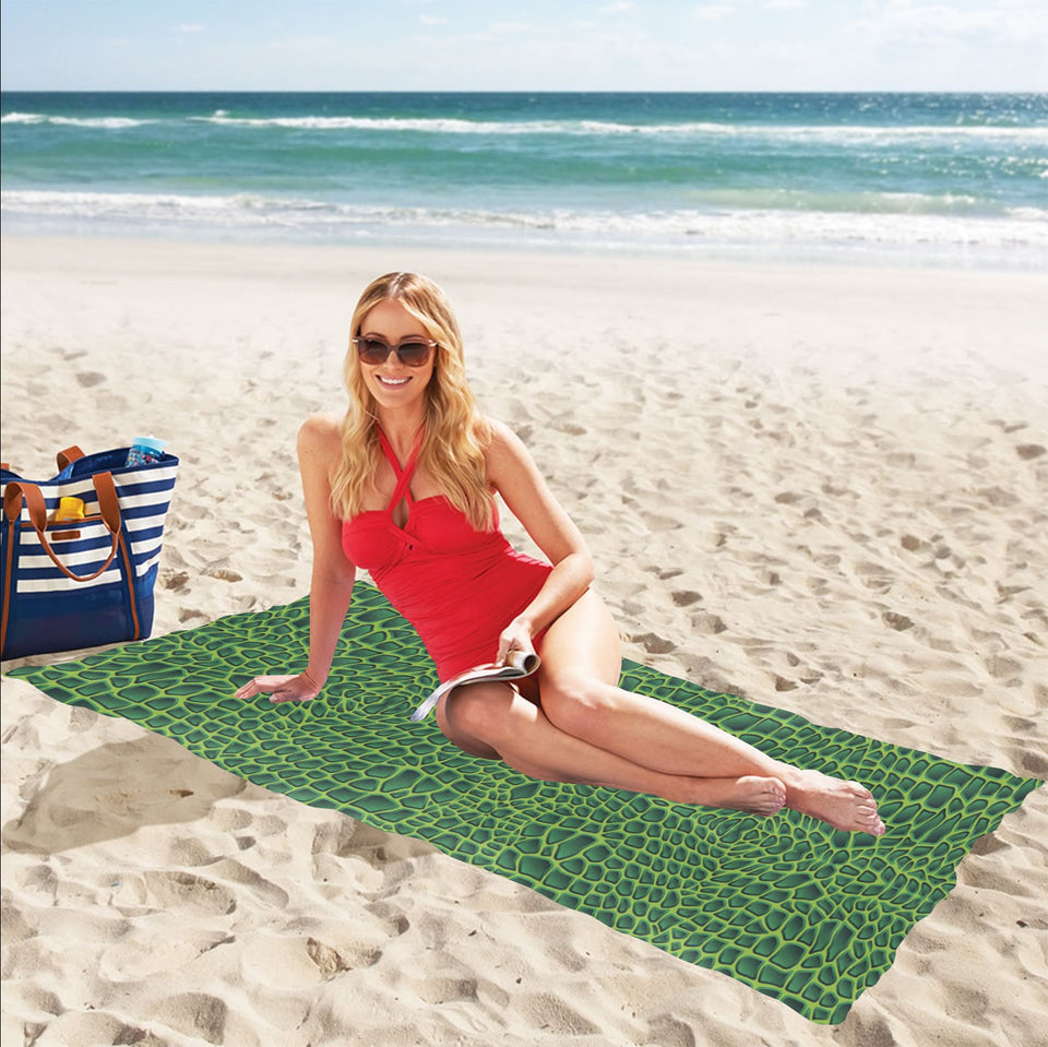 Crocodile Skin Printed Beach Towel