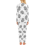 Hand drawn french fries pattern Women's All Over Print Pajama Set