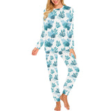 Coral Reef Pattern Print Design 04 Women's All Over Print Pajama Set