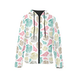 Colorful shell pattern Women's Padded Hooded Jacket