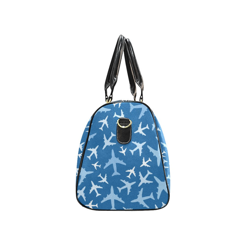Airplane pattern in the sky Travel Bag