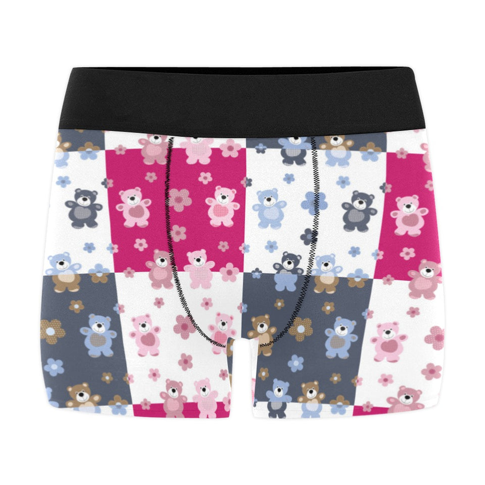 Teddy Bear Pattern Print Design 03 Men's All Over Print Boxer Briefs Men's Underwear