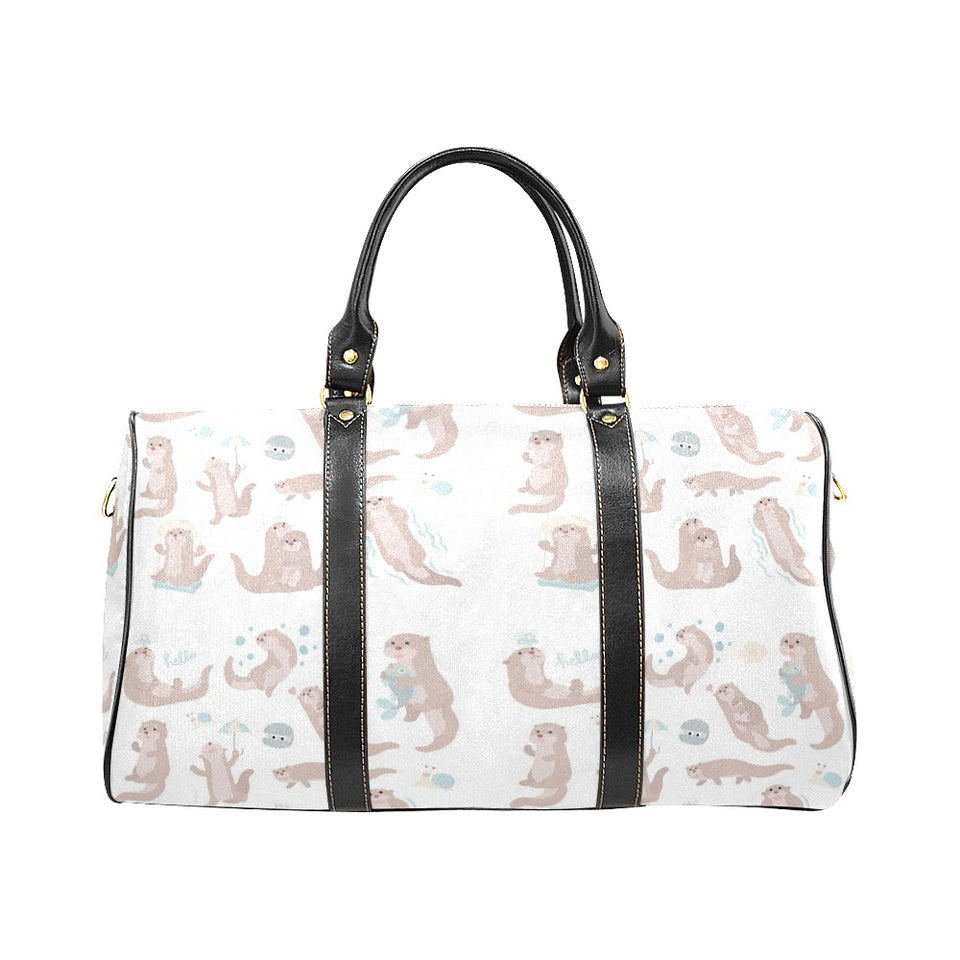 Cute sea otters pattern Travel Bag