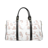 Cute sea otters pattern Travel Bag
