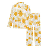 Sun design pattern Men's Long Pajama Set