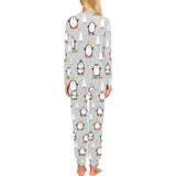 Cute Penguin christmas pattern Women's All Over Print Pajama Set
