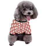Fire flame symbol design pattern All Over Print Pet Dog Round Neck Fuzzy Shirt