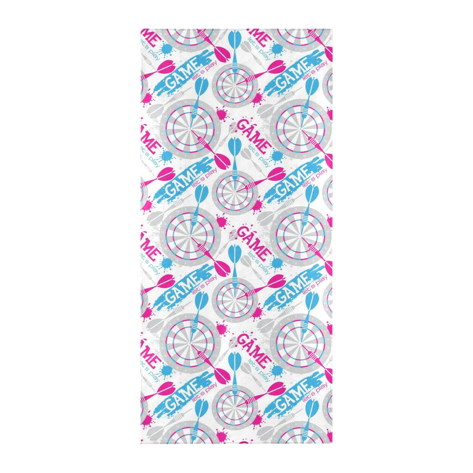 Darts Pattern Print Design 01 Beach Towel