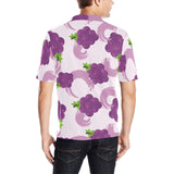 Cute Grape pattern Men's All Over Print Polo Shirt