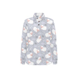 Sweet dreams sheep pattern Women's Long Sleeve Polo Shirt