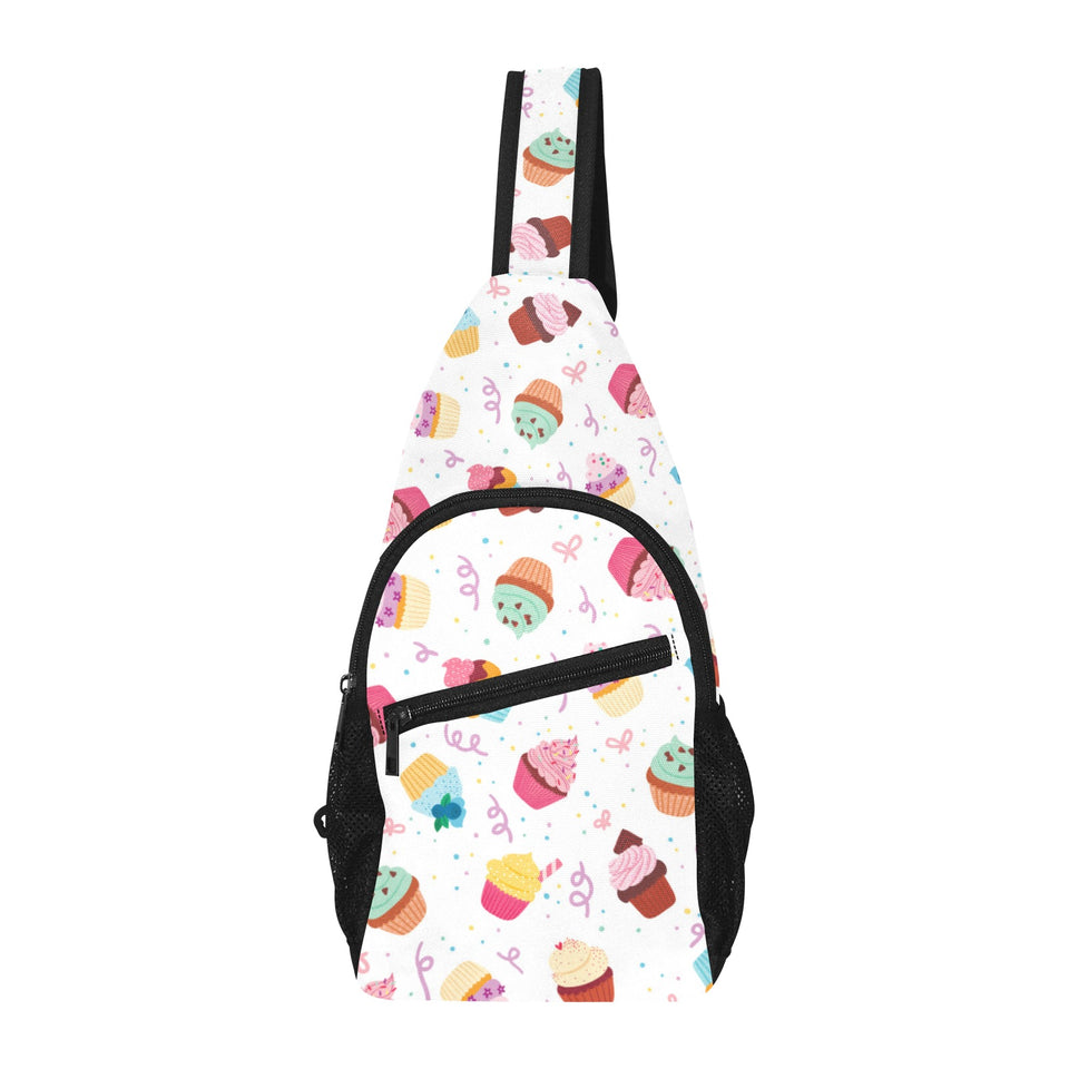 Cake cupcake design pattern All Over Print Chest Bag