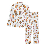 peanuts pattern background Men's Long Pajama Set