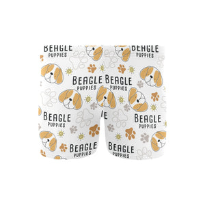 Cute beagle dog pattern background Men's Swimming Trunks