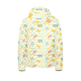 Hippopotamus Pattern Print Design 04 Kids' Boys' Girls' Padded Hooded Jacket