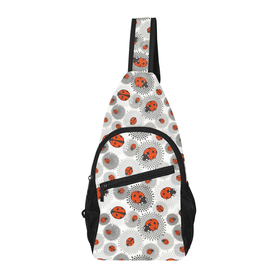 Ladybug Pattern Print Design 05 All Over Print Chest Bag