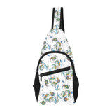 Peacock feather pattern All Over Print Chest Bag