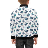 Pigeon Pattern Print Design 02 Kids' Boys' Girls' Bomber Jacket