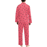 watermelon texture background Men's Long Pajama Set