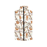Sloths hanging on the tree pattern Women's Padded Vest
