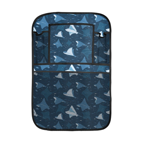 Stingray Pattern Print Design 04 Car Seat Back Organizer