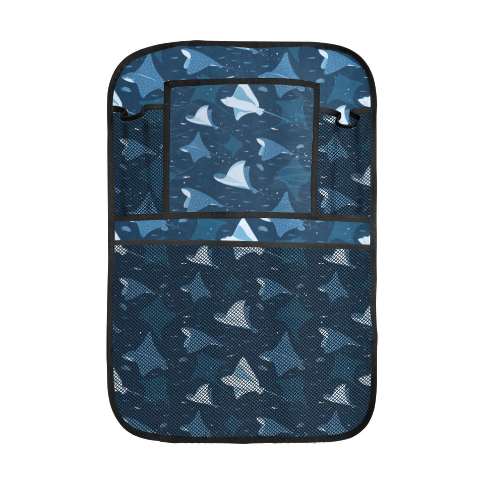 Stingray Pattern Print Design 04 Car Seat Back Organizer