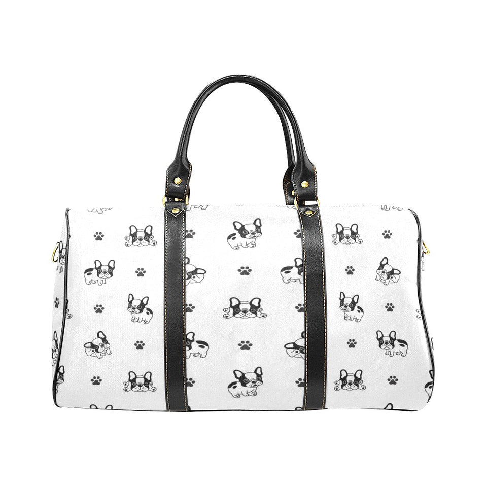 Cute french bulldog paw pattern Travel Bag
