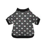 Piano Pattern Print Design 05 All Over Print Pet Dog Round Neck Fuzzy Shirt