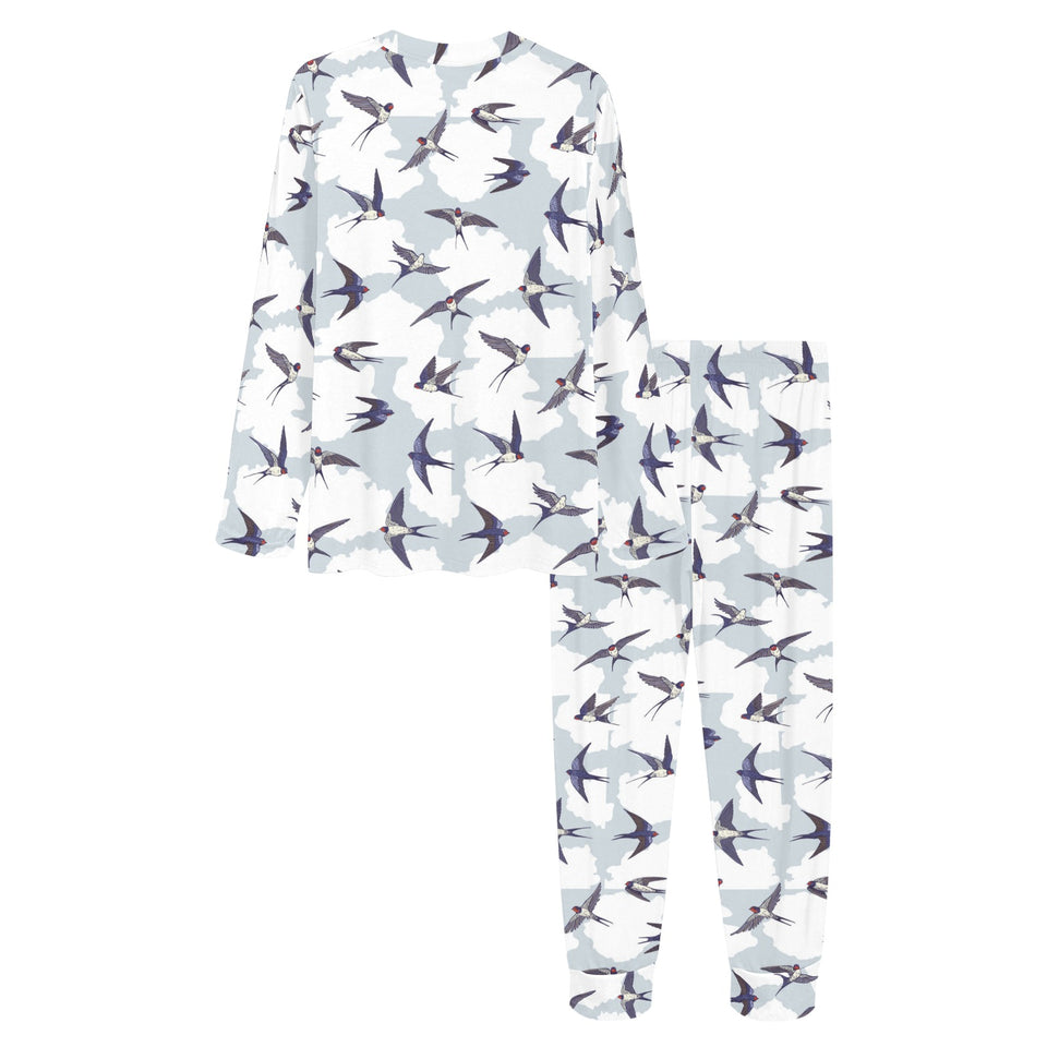 Swallow Pattern Print Design 05 Women's All Over Print Pajama Set