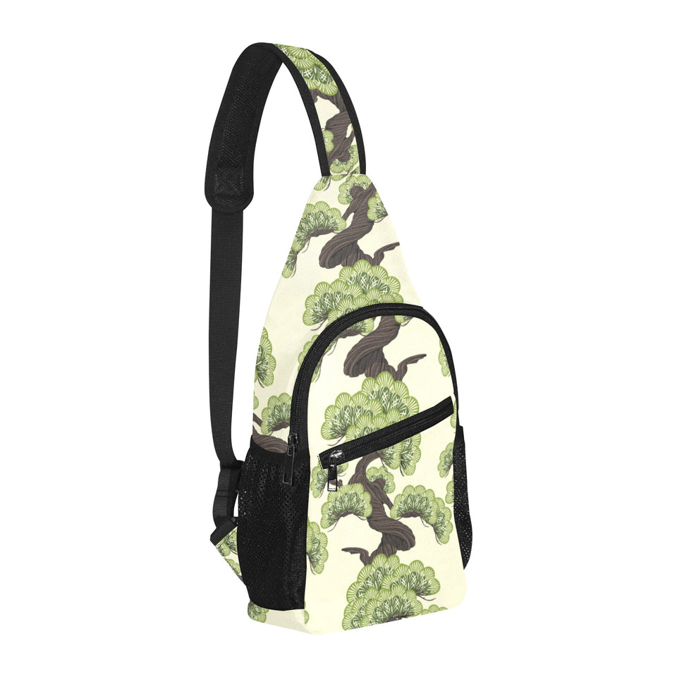 Bonsai pattern All Over Print Chest Bag