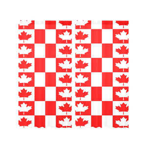 Canada Pattern Print Design 05 Gauze Curtain
