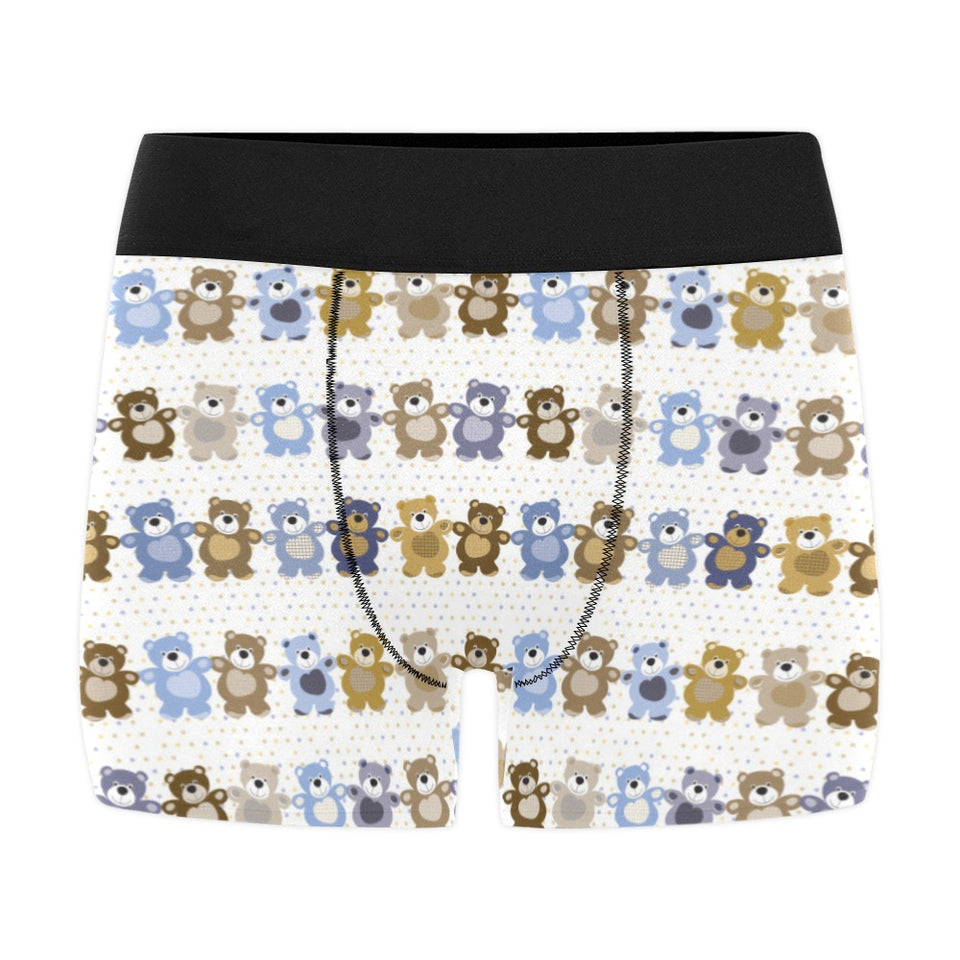 Teddy Bear Pattern Print Design 02 Men's All Over Print Boxer Briefs Men's Underwear