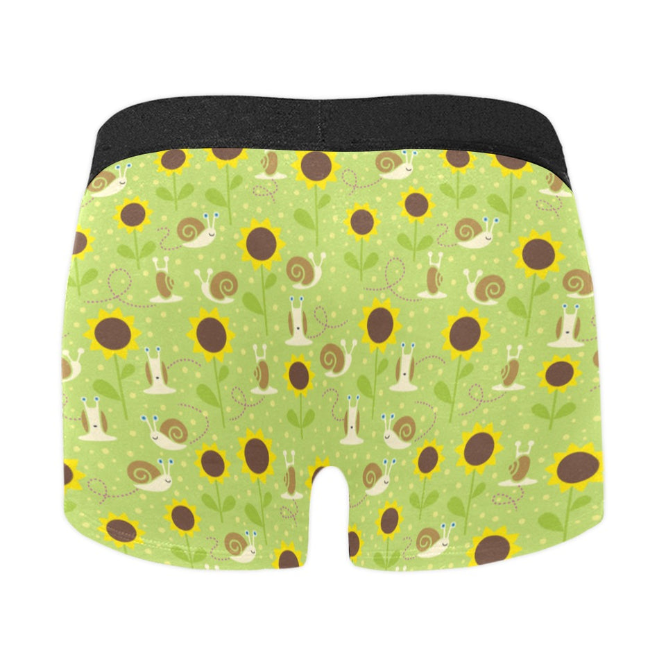 Snail Pattern Print Design 01 Men's All Over Print Boxer Briefs Men's Underwear