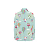 Hot Air Balloon design Pattern Women's Long Sleeve Polo Shirt