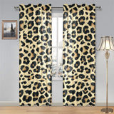 Leopard print design pattern Gauze Curtain