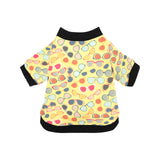 Sun Glasses Pattern Print Design 05 All Over Print Pet Dog Round Neck Fuzzy Shirt