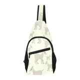 Little young goat pattern All Over Print Chest Bag