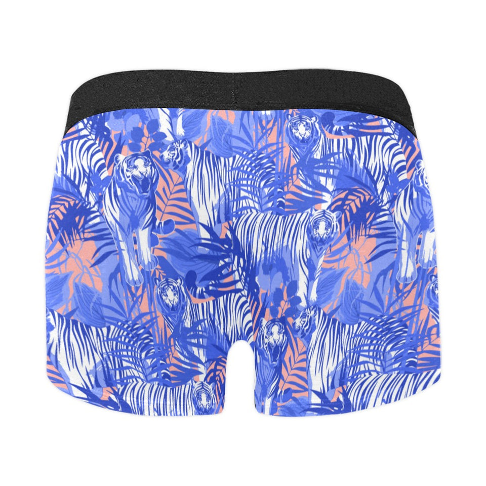 white bengal tigers pattern Men's All Over Print Boxer Briefs Men's Underwear