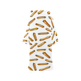 French fries potato pattern Blanket Robe with Sleeves